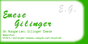 emese gilinger business card